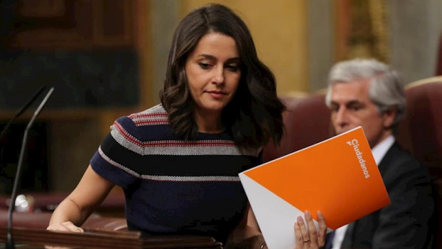ep la portaveu de ciutadans al congres ines arrimadas durant el ple extraordinari al congres per