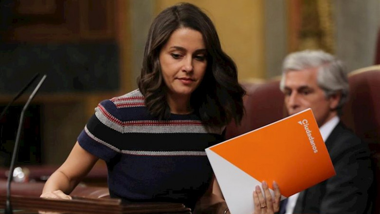 ep la portaveu de ciutadans al congres ines arrimadas durant el ple extraordinari al congres per