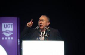 ep pepe alvarez secretario general de ugt en el 16 congreso del sindicato