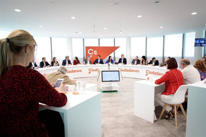 ep reunion de la ejecutiva nacionald de ciudadanos en la sede del partido