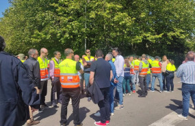ep trabajadores de la linea de sekurit de saint gobain