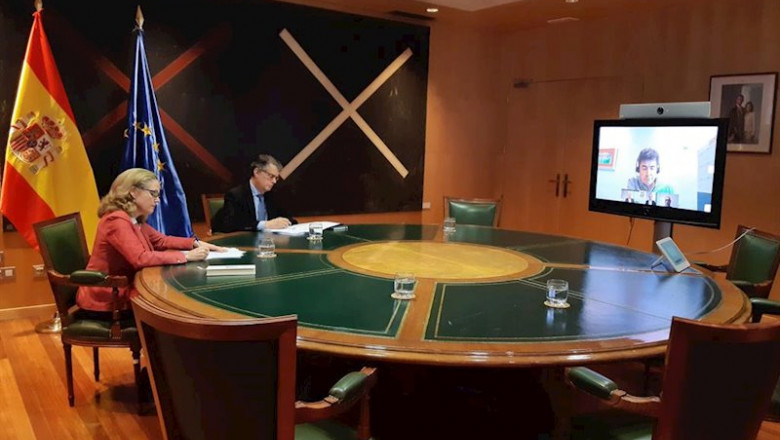ep videoconferencia de la vicepresidenta del gobierno y ministra de asuntos economicos y