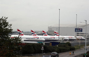 ep 09 september 2019 england london british airways planes park at the engineering base at heathrow ep 09 september 2019 england london british airways planes park at the engineering base at heathrow