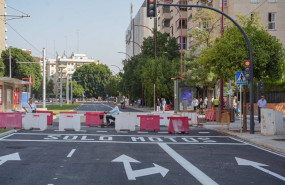 ep archivo   la avenida luis de morales tras la obra por la ampliacion del tranvia en sevilla
