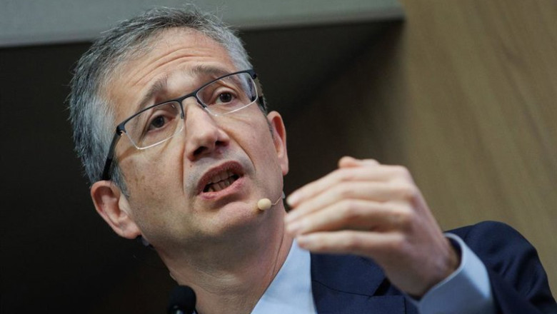 Archivo - Pablo Hernández de Cos en un acto celebrado en Madrid en 2024. | Alejandro Martínez Vélez - Europa Press - Archivo ep archivo pablo hernandez de cos en un acto celebrado en madrid en 2024