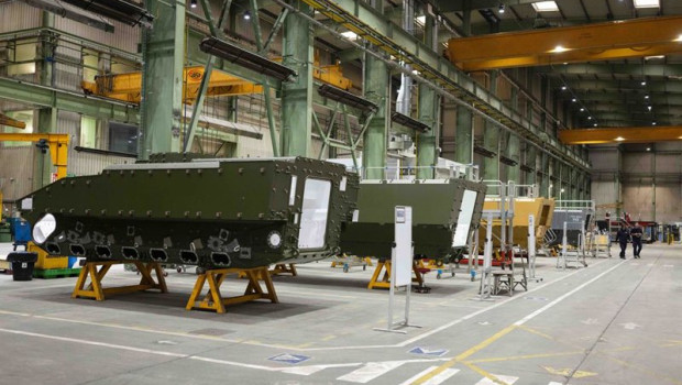 ep archivo   vehiculos blindados hunter durante una visita a la fabrica gdels sbs en trubia a 31 de