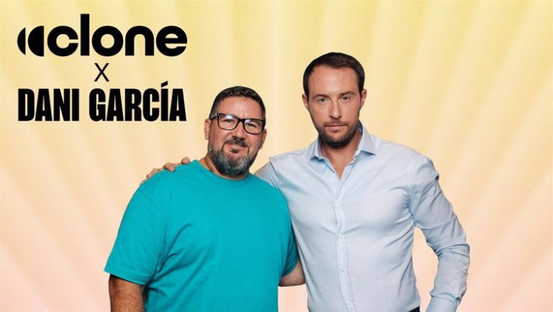 El chef Dani García y el consejero delegado de Clone, Clément Benoit. | CLONE ep el chef dani garcia y el consejero delegado de clone clement benoit