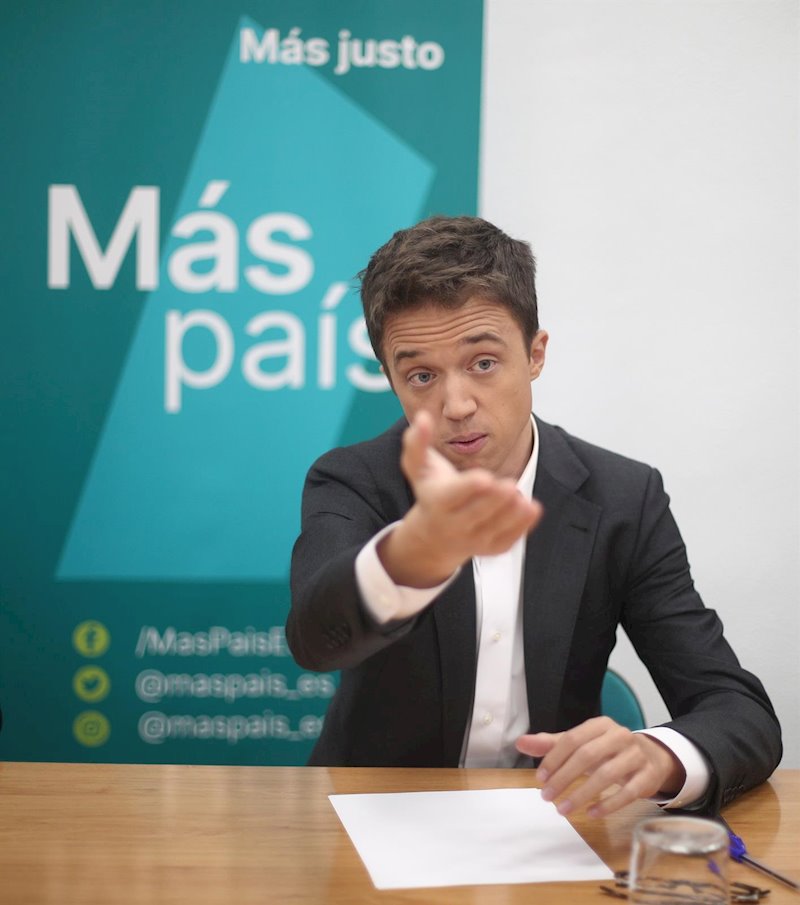 Errejón emplaza a PSOE y Podemos a negociar un gobierno progresista