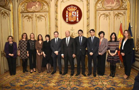 ep el ministro de justicia juan carlos campo en la toma de posesion de nueve altos cargos del