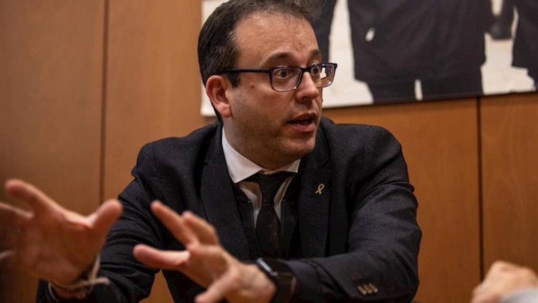 ep el portavoz del pdecat en el parlament de catalunya marc solsona durante su entrevista con europa