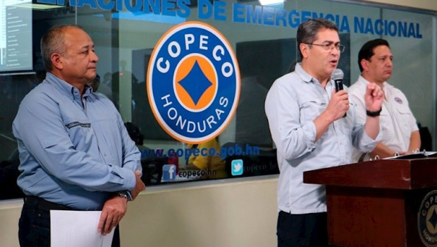 ep el presidente de honduras juan orlando hernandez