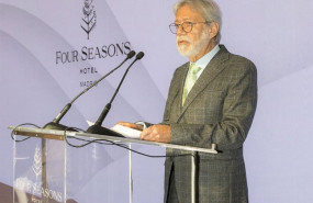 ep el presidente de ohla luis amodioen el acto del quinto aniversario del four seasons hotel madrid