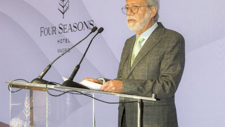 ep el presidente de ohla luis amodioen el acto del quinto aniversario del four seasons hotel madrid