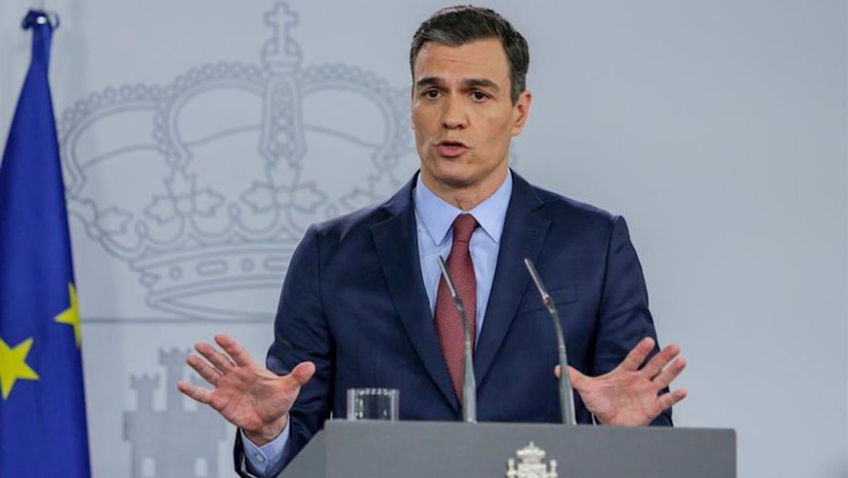 El presidente del Gobierno, Pedro Sánchez. | Ricardo Rubio - Europa Press ep el presidente del gobierno pedro sanchez analiza el impacto del coronavirus tras una reunion
