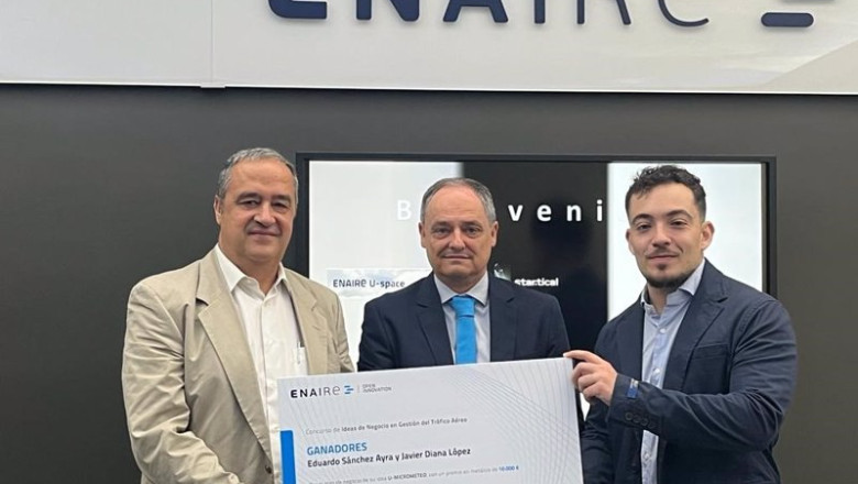 Enaire premia ideas de negocio para mejorar la gestión del tráfico aéreo | ENAIRE ep enaire premia ideas de negocio para mejorar la gestion del trafico aereo