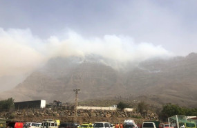 ep fuego en la zona de inagua en gran canaria
