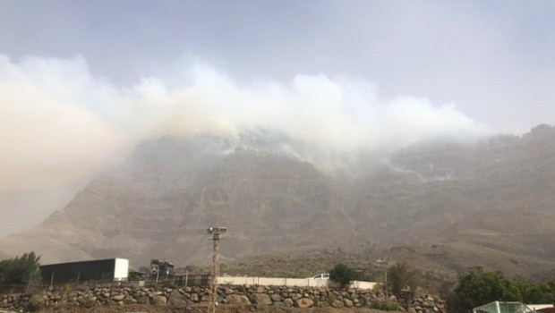 ep fuego en la zona de inagua en gran canaria