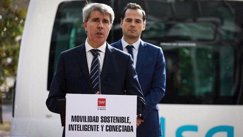 Imagen de recurso del consejero de Transportes de la Comunidad de Madrid, Ángel Garrido, junto al vicepresidente regional, Ignacio Aguado. | TWITTER ÁNGEL GARRIDO - Archivo ep imagen de recurso del consejero de transportes de la comunidad de madrid angel garrido junto al