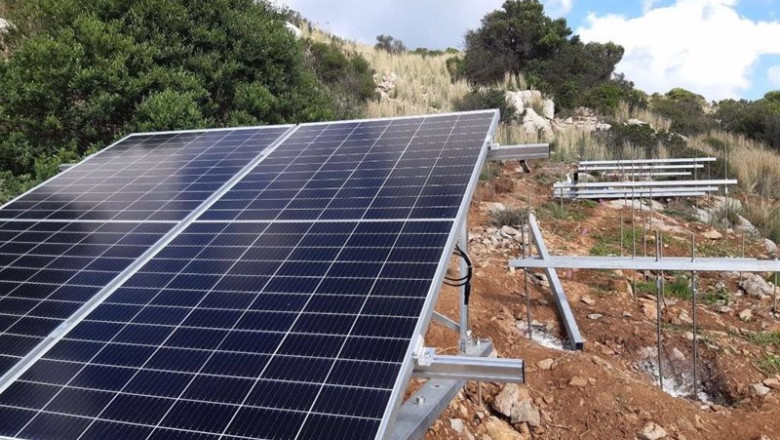 Instalación fotovoltaica en el parque de Sa Dragonera. | CONSELL DE MALLORCA ep instalacion fotovoltaica en el parque de sa dragonera