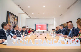 ep la cupula de la multinacional citic group visita la sede de la zona franca de vigo