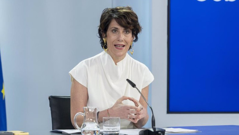 ep la ministra de inclusion seguridad social y migraciones elma saiz durante la rueda de prensa
