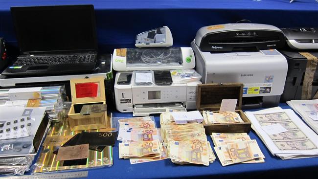 Material y billetes falsos intervenidos | EUROPA PRESS ep materialbilletes falsos intervenidos