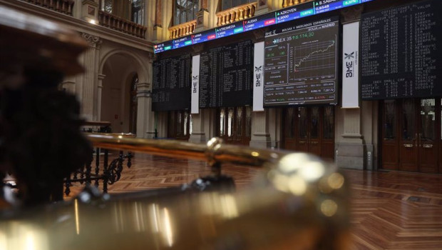 ep paneles del palacio de la bolsa a 19 de julio de 2022 en madrid espana