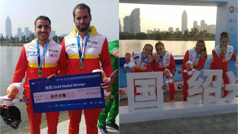 ep tono campos y diego romero gana el oro en c2 en el mundial de praguismo maraton tania fernandez