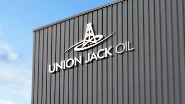 dl union jack oil aim oil gas hydrocarbon exploration development production crude logo