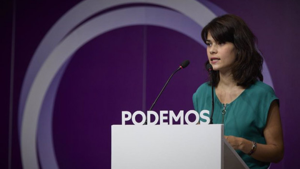 ep archivo la portavoz de podemos isa serra durante una rueda de prensa en la sede del partido a ep archivo la portavoz de podemos isa serra durante una rueda de prensa en la sede del partido a