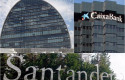 ep archivo   sedes de bbva caixabank y santander