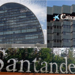 ep archivo   sedes de bbva caixabank y santander