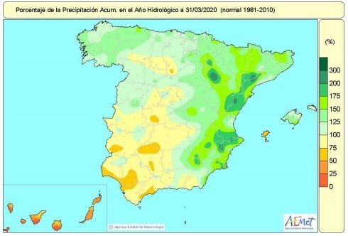ep balance de lluvias acumuladas en espana en el primer semestre del ano hidrologico 1 de octubre de ep balance de lluvias acumuladas en espana en el primer semestre del ano hidrologico 1 de octubre de