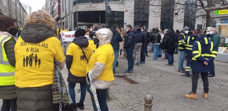 Concentración de los trabajadores de Siemens Gamesa en Ferrol | EUROPA PRESS ep concentracion de los trabajadores de siemens gamesa en ferrol