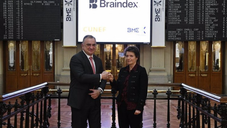 ep el consejero delegado de bme javier hernani y la rectora de cunef universidad ana isabel