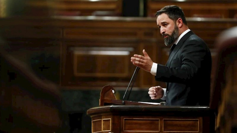 El presidente de Vox, Santiago Abascal, en el Pleno del Congreso | Pool ep el presidente de vox santiago abascal en el pleno del congreso