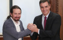 ep el presidente del gobierno en funciones pedro sanchez dech y el secretario general de podemos ep el presidente del gobierno en funciones pedro sanchez dech y el secretario general de podemos