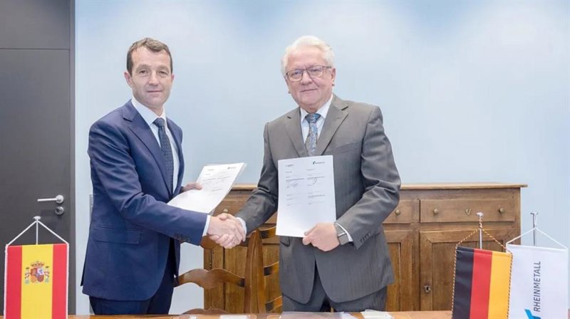 Indra y Rheinmetall firman un acuerdo para producir sistemas de veh&iacute;culos militares
