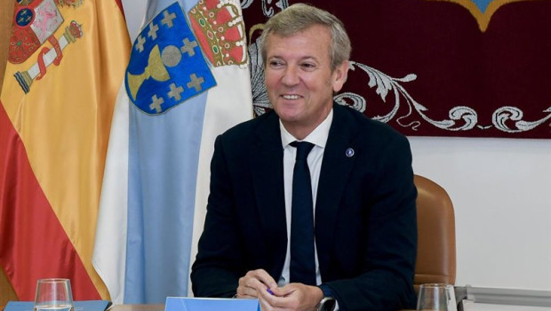 ep el titular del gobierno gallego alfonso rueda preside la reunion semanal del consello de la xunta