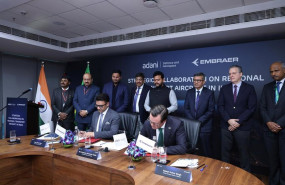ep embraer se asocia con la filial de defensa de adani para establecer un ecosistema de aeronaves en