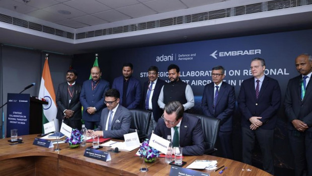 ep embraer se asocia con la filial de defensa de adani para establecer un ecosistema de aeronaves en