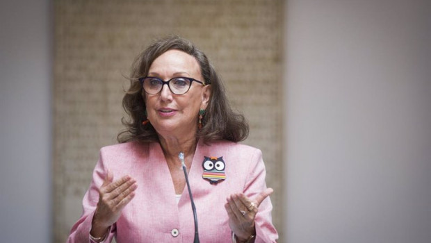 ep la maxima mandataria de la secretaria general iberoamericana rebeca grynspan