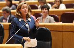 ep la ministra de economia y empresa en funciones nadia calvino interviene en la primera sesion