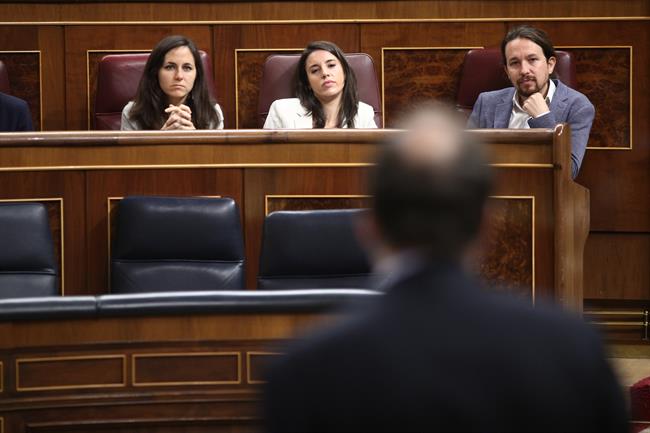 Pablo Iglesias y Rajoy en la sesión de control en el Congreso | EUROPA PRESS ep pablo iglesiasrajoyla sesioncontrolcongreso