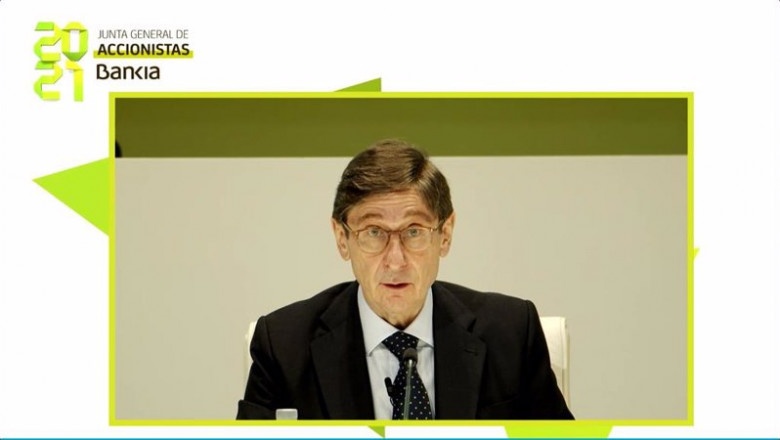 ep presidente de bankia jose ignacio goirigolzarri en la ultima junta de accionistas de la entidad