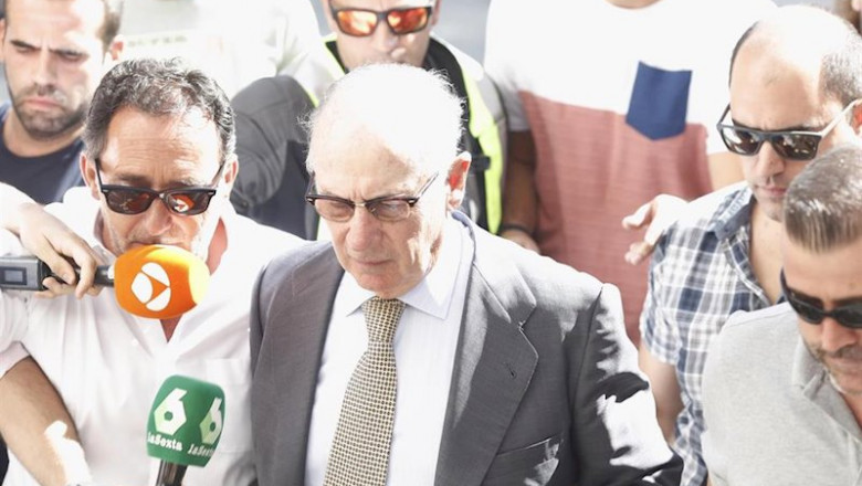 ep rodrigo rato en una imagen de archivo cuando fue llamado a declarar a un juzgado de plaza de