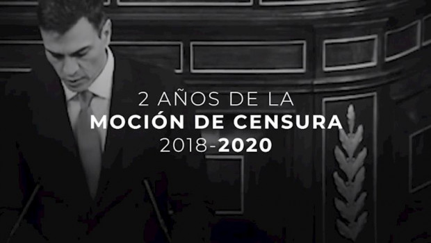 ep video del pp en el que recuerda la mocion de censura injusta que llevo a sanchez al poder y en el