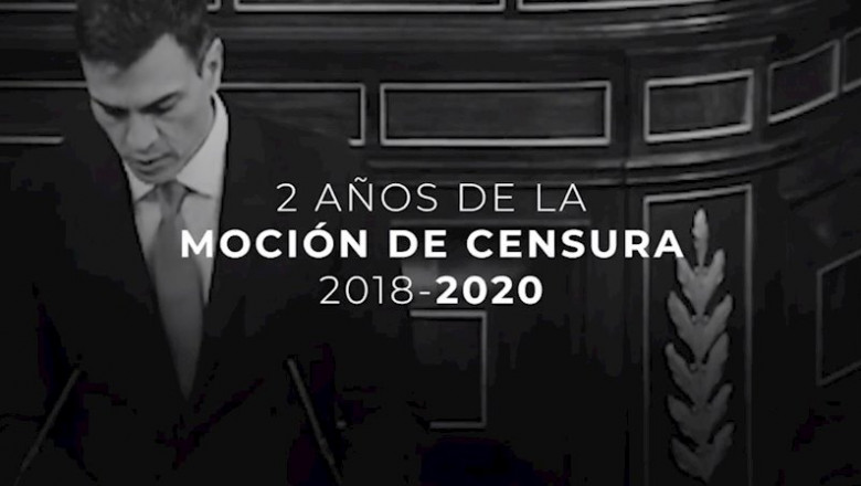 ep video del pp en el que recuerda la mocion de censura injusta que llevo a sanchez al poder y en el