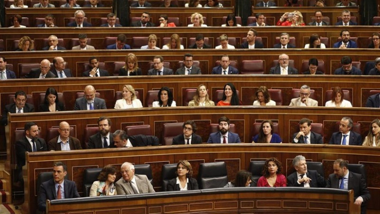 ep vista parcial del hemiciclo del congeso de los diputados durante la sesion constitutiva de la