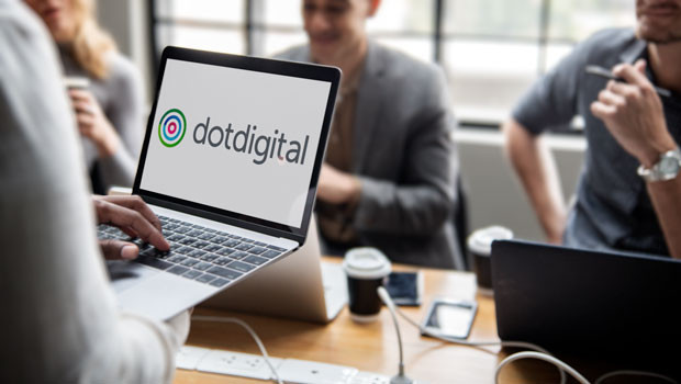 dl dotdigital group plc aim dot digital technology software and computer services consumer digital services logo 20230307